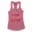 Why Blood Same Blood Women's Racerback Tank in Solid Hot Pink Color